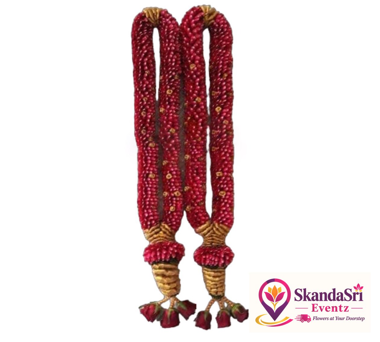 Red Petal Rose Garland - GL006