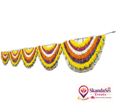 Yellow,Maroon, White,Orange(Marigold),Purple and Yellow Sevantige Pardha-P020
