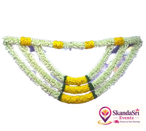 Tube Rose with Yellow Rose Pardha - P009