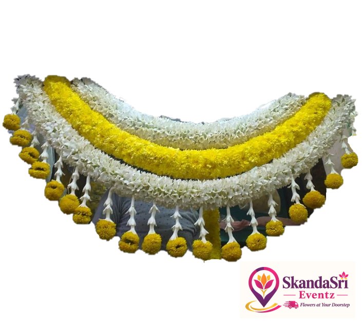 Tube Rose with Yellow Sevantige Pardha - P016