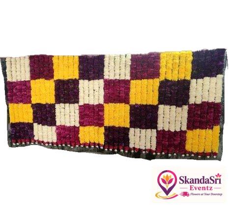 White, Maroon, Yellow, Purple Sevantige Pardha - P015